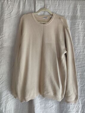 Izod Men's Crewneck Sweater in Beige